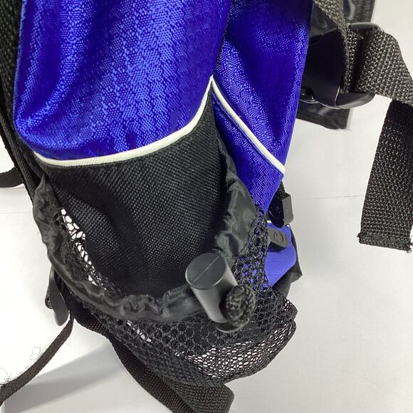 Starter Backpack Zip Multipocket Black Blue ID Tag - Picture 11 of 13